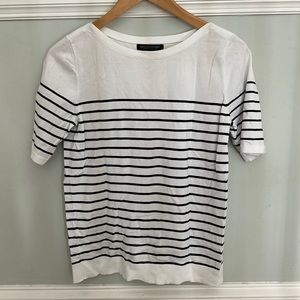Banana Republic stretch cotton striped tee, size S